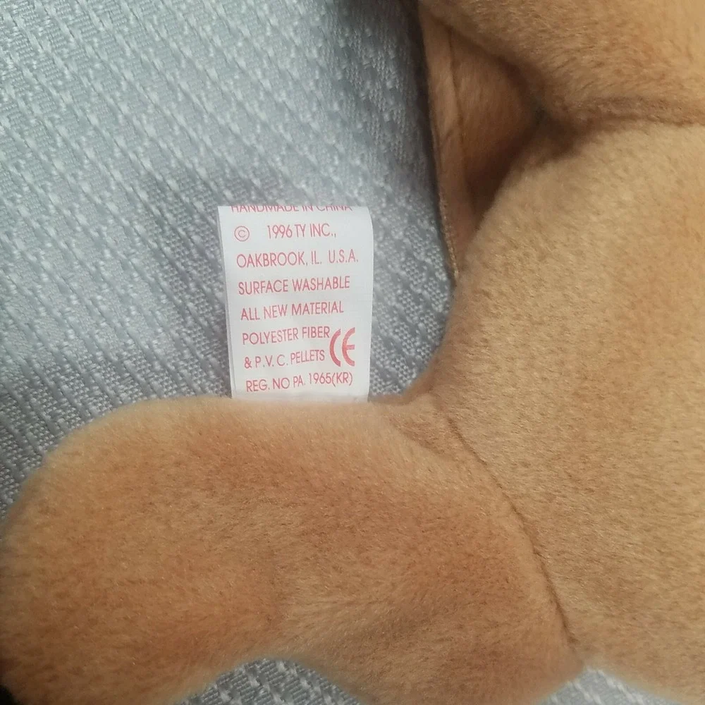 RARE Roary the Lion TY Beanie Baby 1996 Original With Errors And PVC Pellets‎